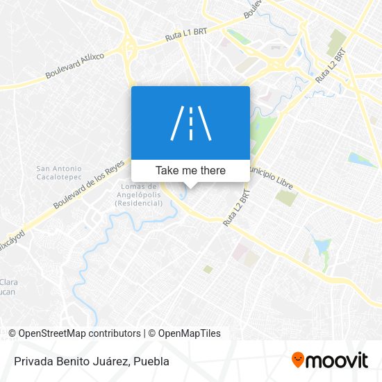 Privada Benito Juárez map