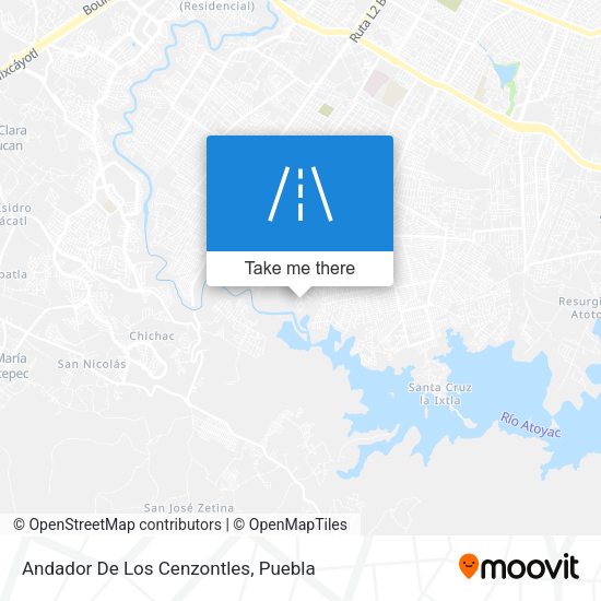 Andador De Los Cenzontles map