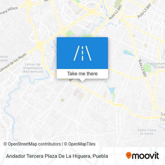 Andador Tercera Plaza De La Higuera map