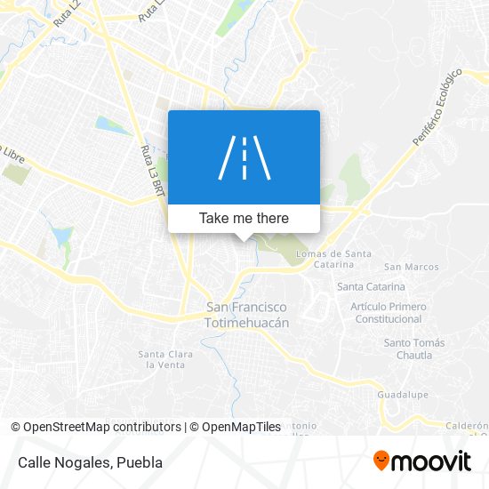 Calle Nogales map