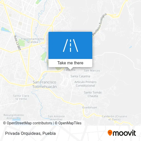 Privada Orquideas map