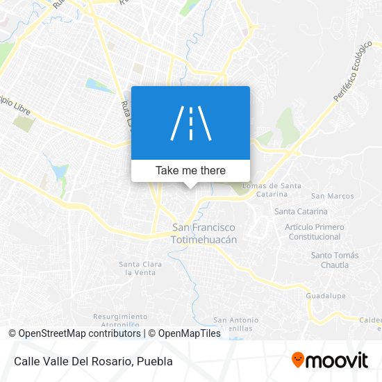 Calle Valle Del Rosario map