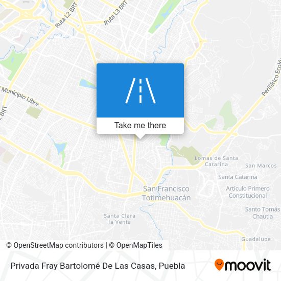 Privada Fray Bartolomé De Las Casas map