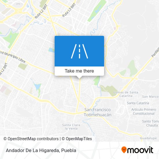 Mapa de Andador De La Higareda
