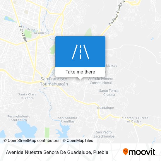 Avenida Nuestra Señora De Guadalupe map