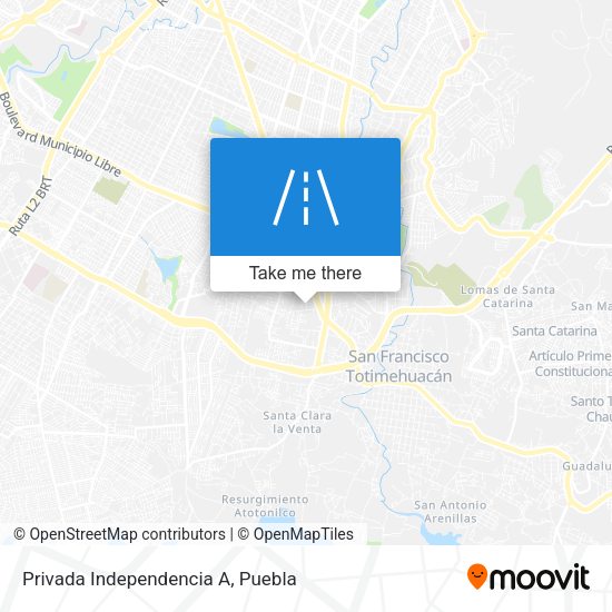 Privada Independencia A map