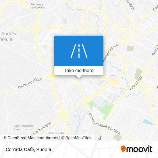Mapa de Cerrada Café