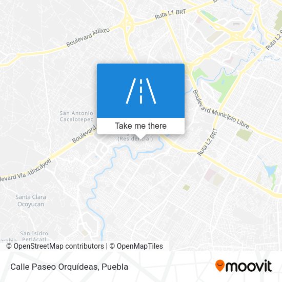 Mapa de Calle Paseo Orquídeas