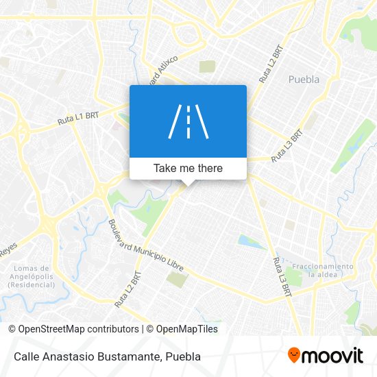 Calle Anastasio Bustamante map