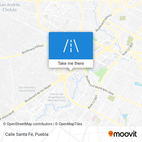 Mapa de Calle Santa Fé