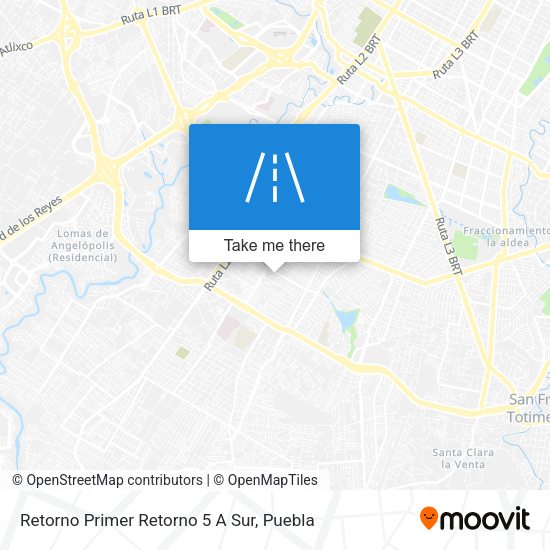 Mapa de Retorno Primer Retorno 5 A Sur