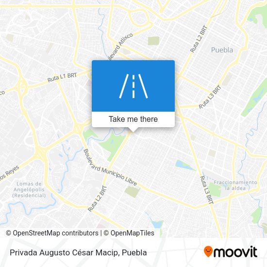 Mapa de Privada Augusto César Macip