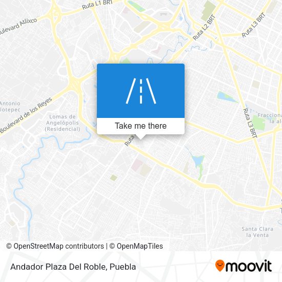 Andador Plaza Del Roble map