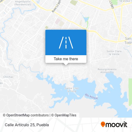 Calle Artículo 25 map