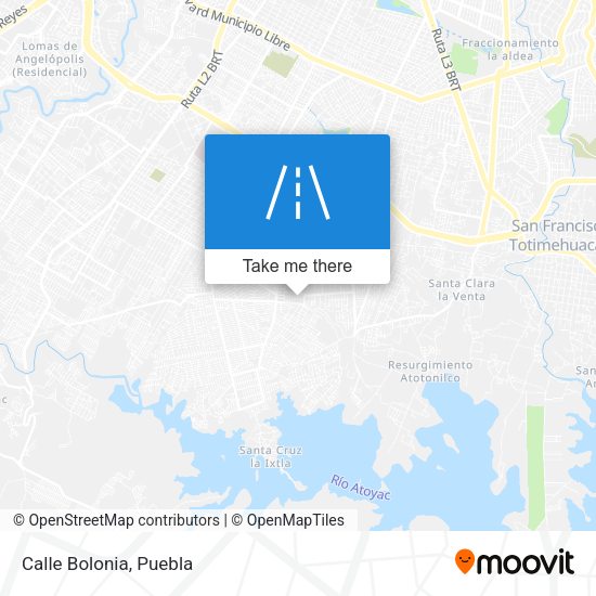 Mapa de Calle Bolonia