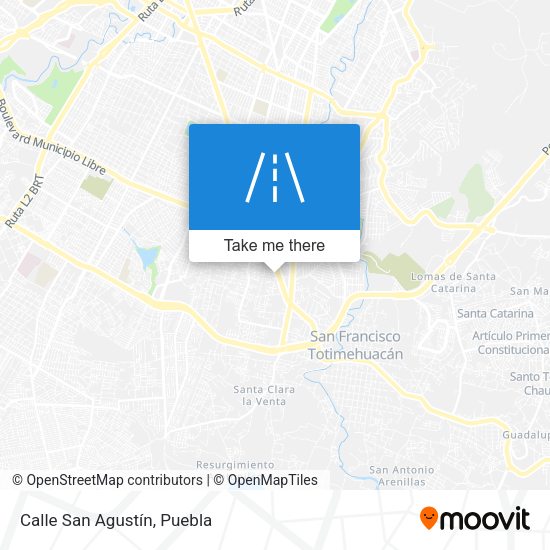 Calle San Agustín map