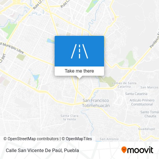 Mapa de Calle San Vicente De Paúl