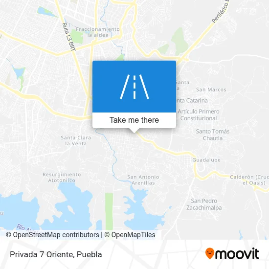 Privada 7 Oriente map