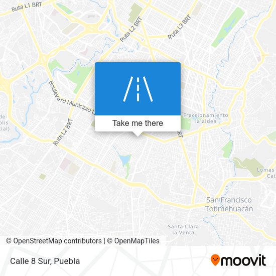 Mapa de Calle 8 Sur