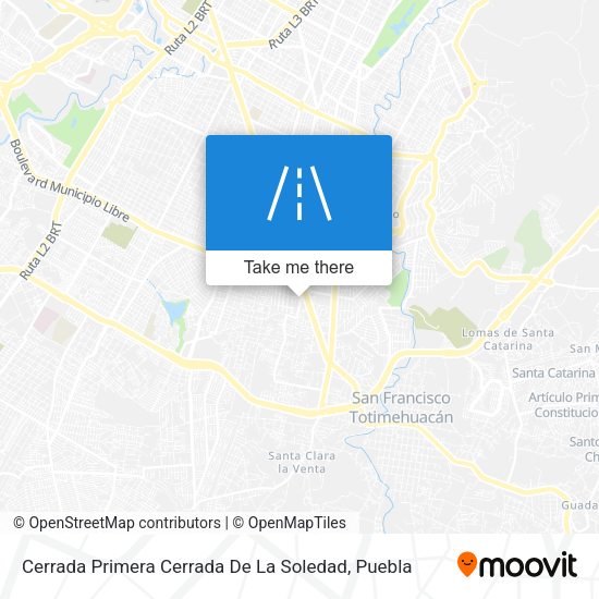 Cerrada Primera Cerrada De La Soledad map