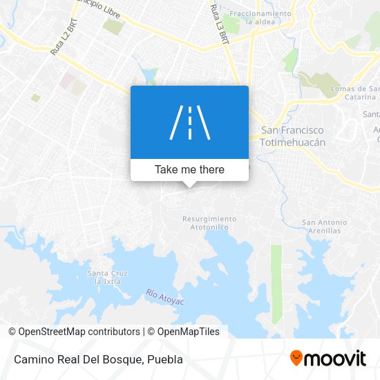 Camino Real Del Bosque map