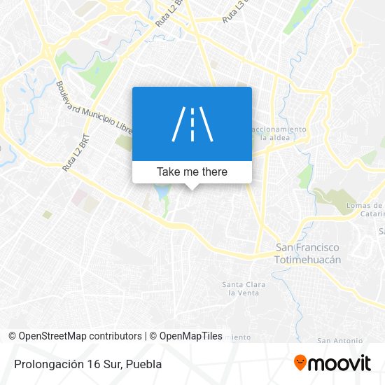 Mapa de Prolongación 16 Sur