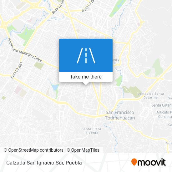 Calzada San Ignacio Sur map