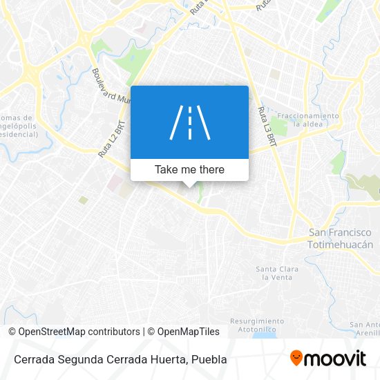 Cerrada Segunda Cerrada Huerta map
