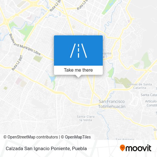 Calzada San Ignacio Poniente map