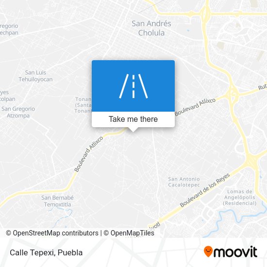 Mapa de Calle Tepexi