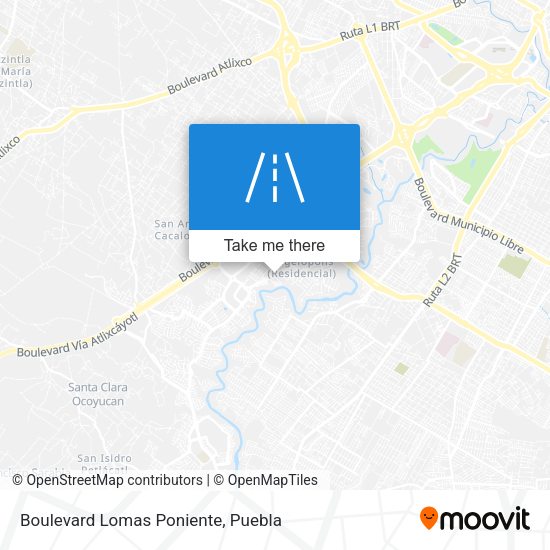 Boulevard Lomas Poniente map