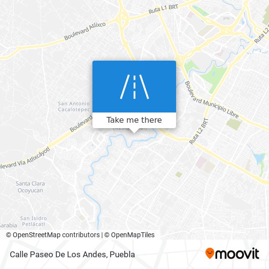 Calle Paseo De Los Andes map