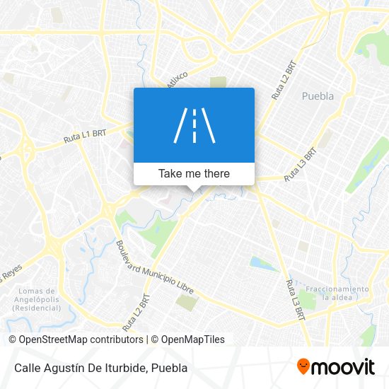 Mapa de Calle Agustín De Iturbide
