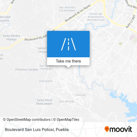 Boulevard San Luis Potosí map