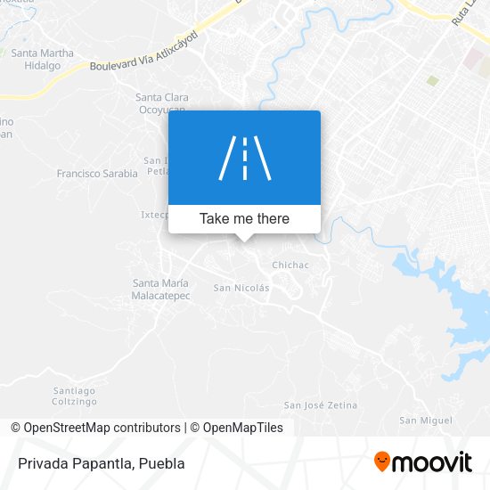 Mapa de Privada Papantla