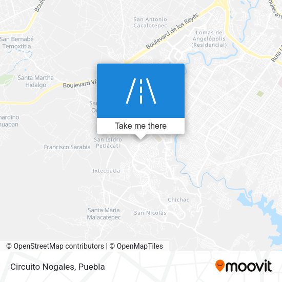 Circuito Nogales map