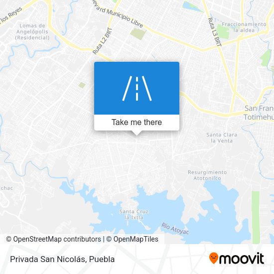Privada San Nicolás map