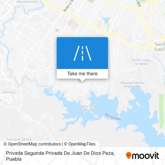 Privada Segunda Privada De Juan De Dios Peza map