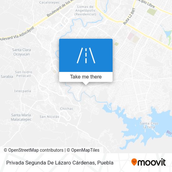 Privada Segunda De Lázaro Cárdenas map