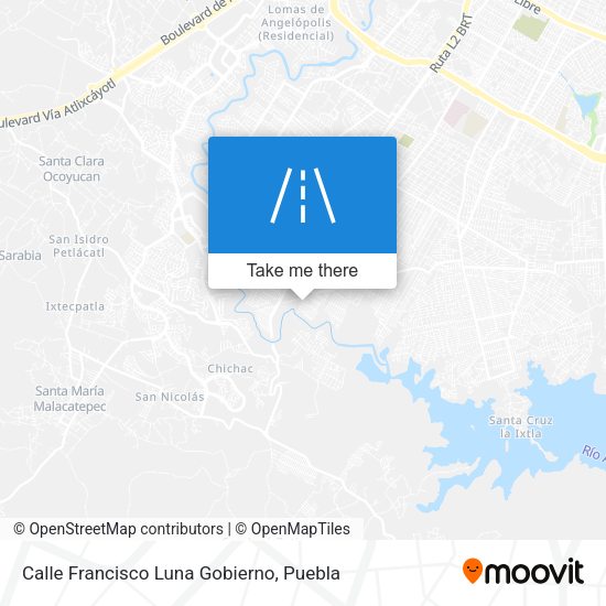 Mapa de Calle Francisco Luna Gobierno