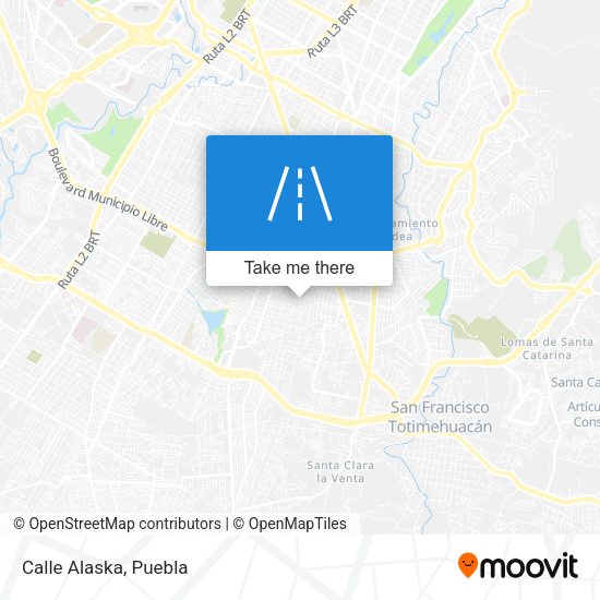 Mapa de Calle Alaska