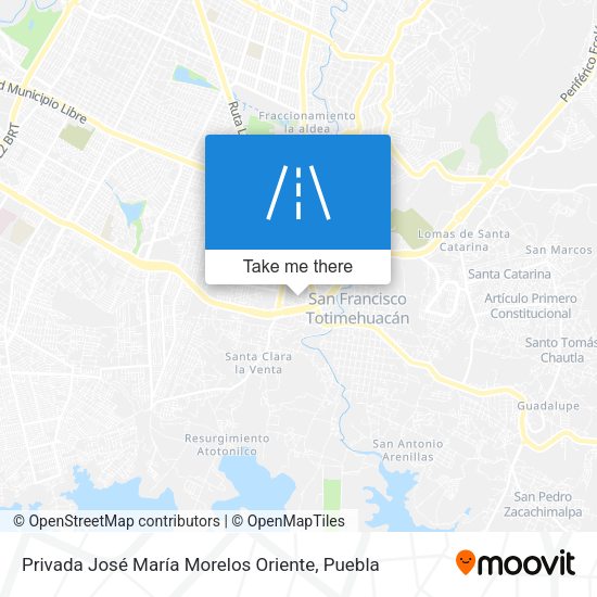 Privada José María Morelos Oriente map