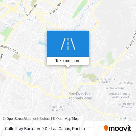 Mapa de Calle Fray Bartolomé De Las Casas