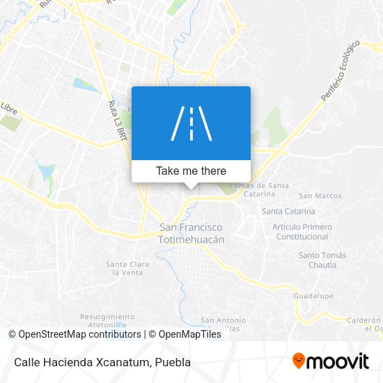 Mapa de Calle Hacienda Xcanatum