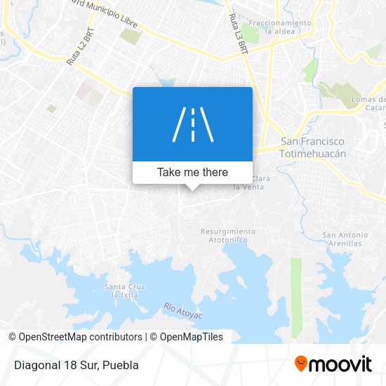 Mapa de Diagonal 18 Sur
