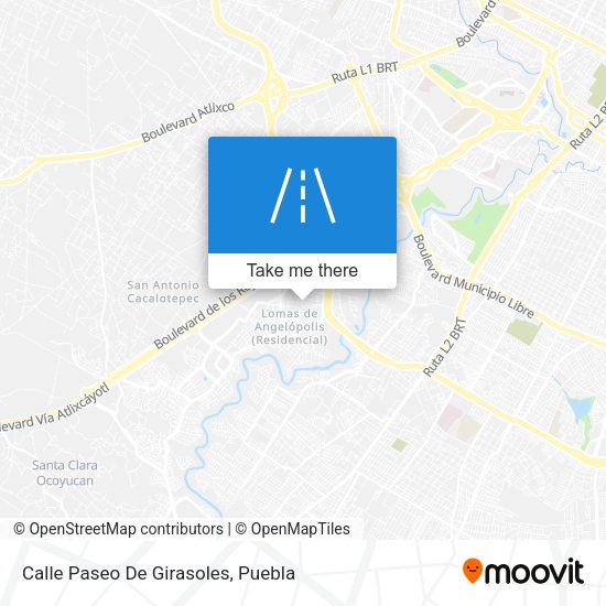 Calle Paseo De Girasoles map