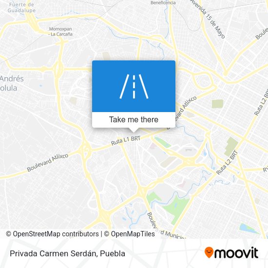 Privada Carmen Serdán map