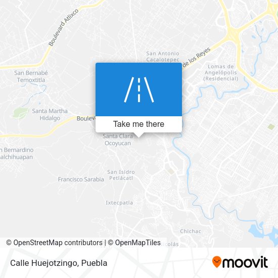 Mapa de Calle Huejotzingo