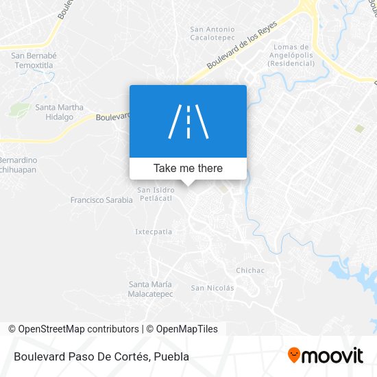 Boulevard Paso De Cortés map