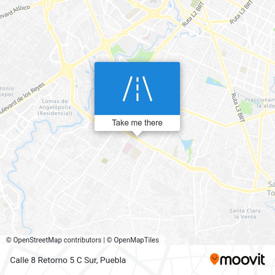 Calle 8 Retorno 5 C Sur map